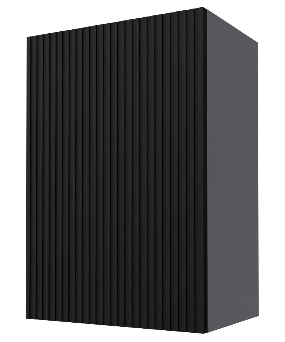 KÜCHENHÄNGESCHRANK Lamello W2/50 Schwarz Matt / Grau 50 / 32,5 / 72cm - Schwarz/Grau, Holz/Holzwerkstoff (50/72/32.5cm) - Feldmann-Wohnen
