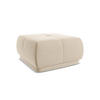 POUF Samt Stoff Beige - Beige/Creme, Kunststoff/Textil (60/35/60cm) - Makamii
