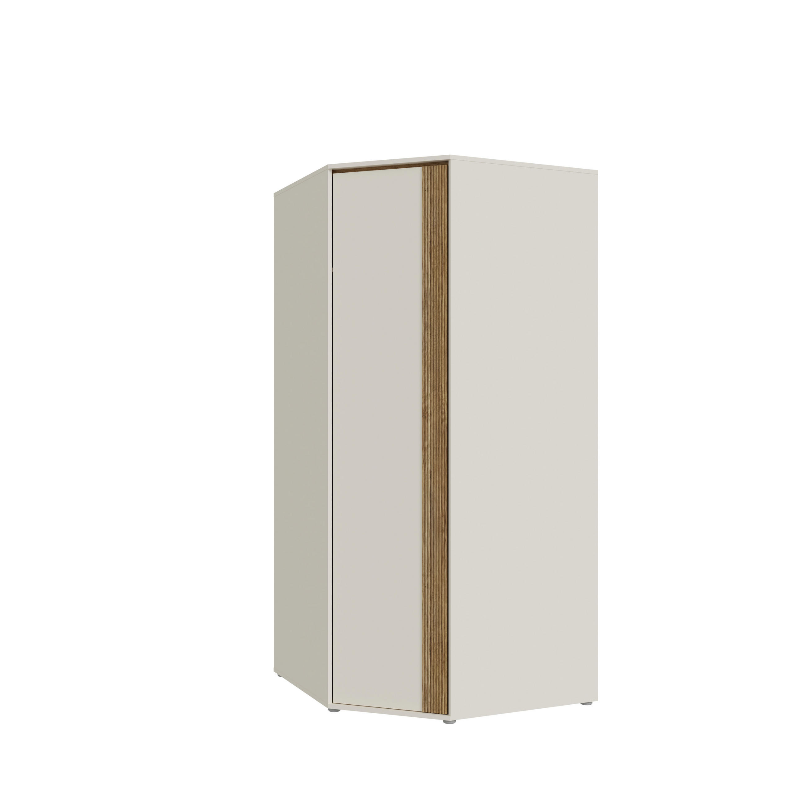 JUGENDZIMMER Wexlin in Mauvella Eiche und Sand 6 teilig mit Lamellenoptik - Beige/Braun, Holzwerkstoff (80/200/120cm)