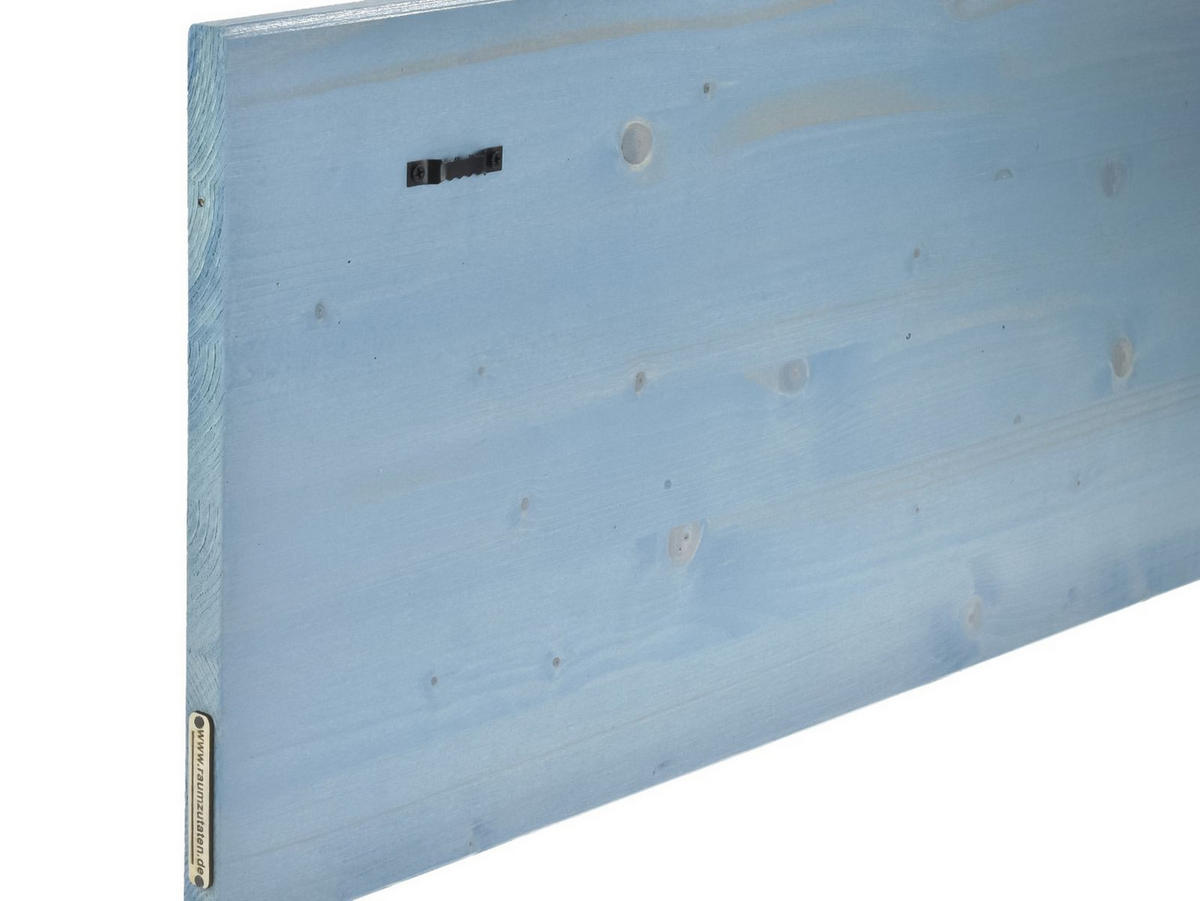 HOLZBILD Yoga blau Poorna Bhujangasana - Königskobra 80x30cm - Blau, Holz (80/30cm) - Raumzutaten