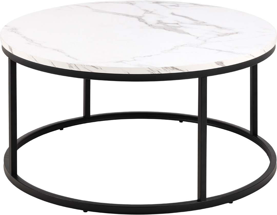 COUCHTISCH, Spiro, Weiß, MDF, 80 x 80 x 40 cm - Weiß, Holzwerkstoff/Metall (80/80/40cm) - ebuy24