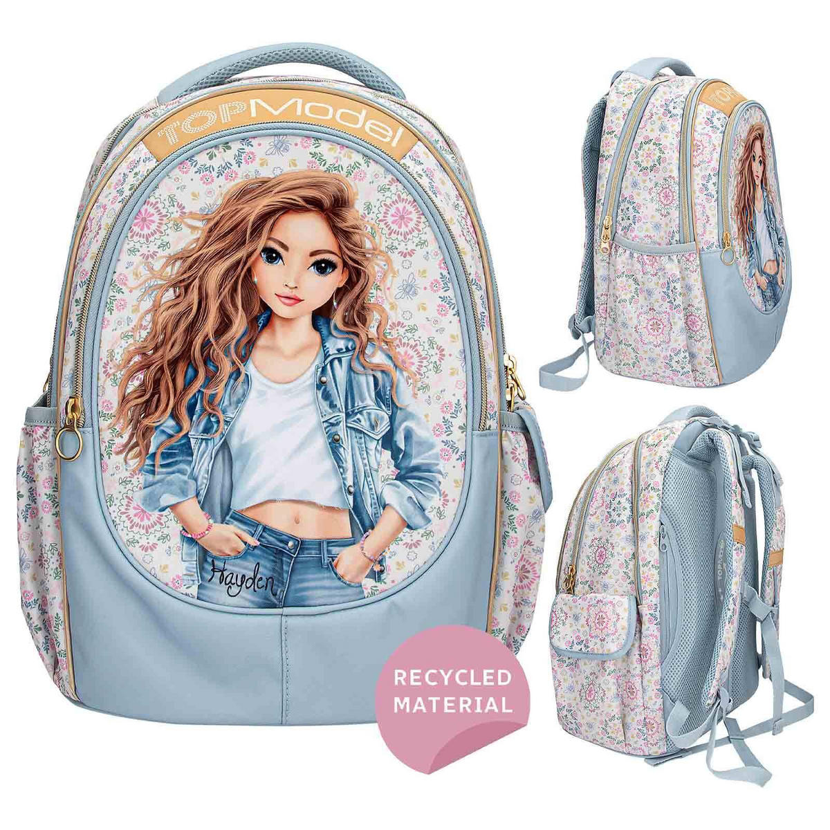 SCHULRUCKSACK FESTIVAL FUN TOPModel hellblau 25 x 34 x 43 cm - Hellblau, Textil (34/25cm) - Depesche Germany