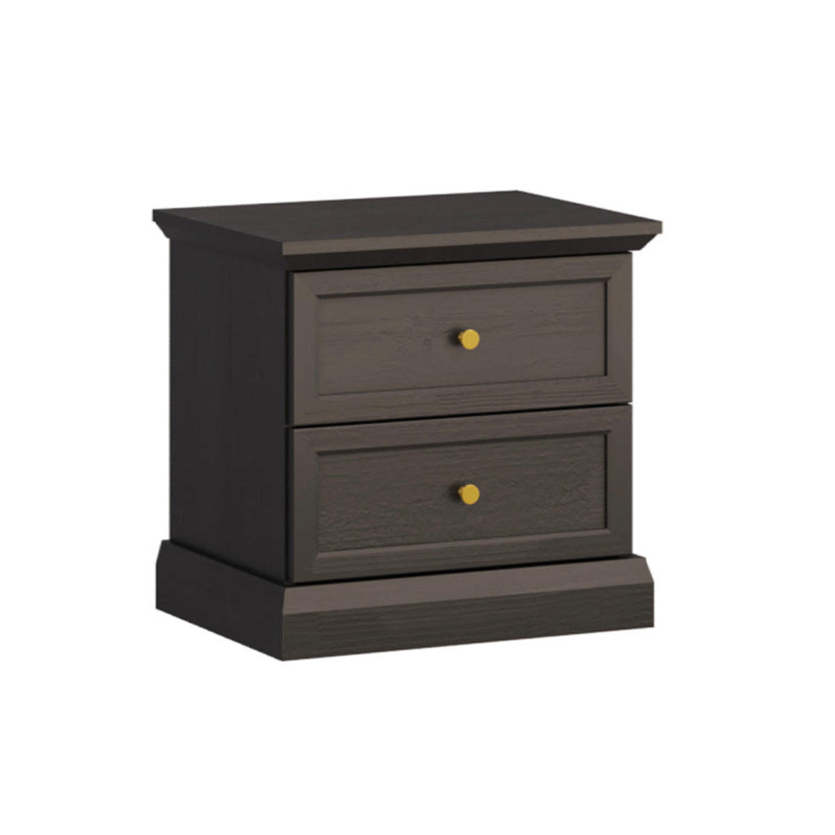 NACHTTISCH Toja Anthrazitfarbenes Holz - Braun, Holzwerkstoff (51.9/51.1/39.5cm) - Petits-meubles