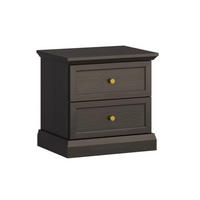 NACHTTISCH Toja Anthrazitfarbenes Holz - Braun, Holzwerkstoff (51.9/51.1/39.5cm) - Petits-meubles