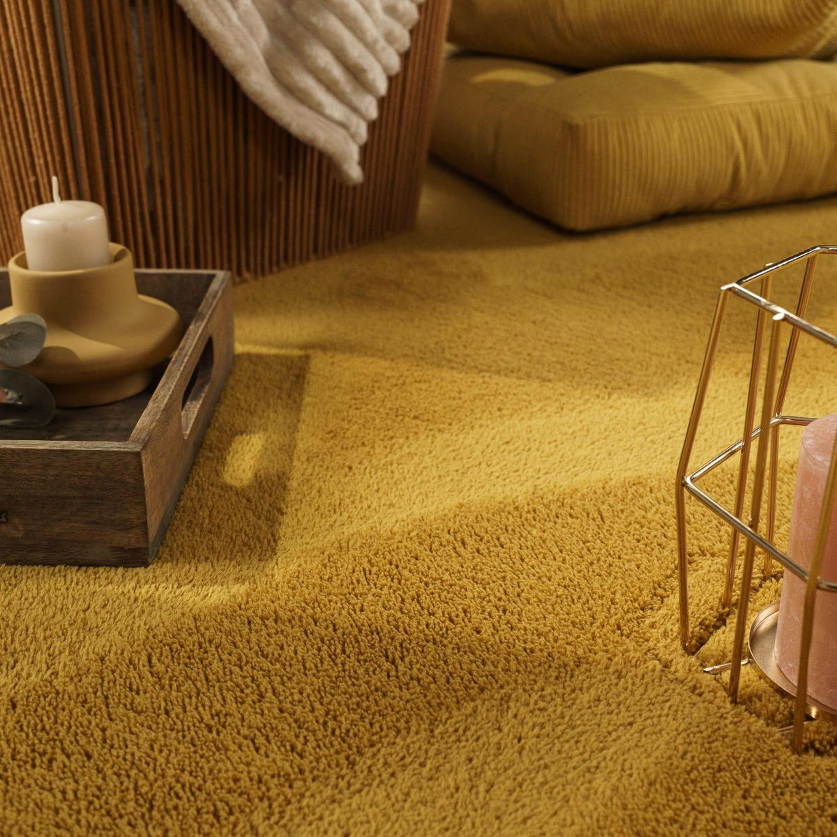 KURZFLORTEPPICH 240/340 cm Cadiz 630 - Gelb, Textil (240/340cm) - Paco Home