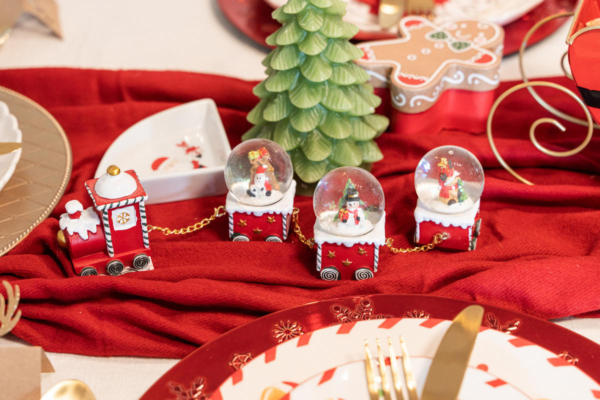 WEIHNACHTSBAHN Schneekugeln - Multicolor, Kunststoff (4/7.2/20cm) - Atmosphera Createur d´interieur