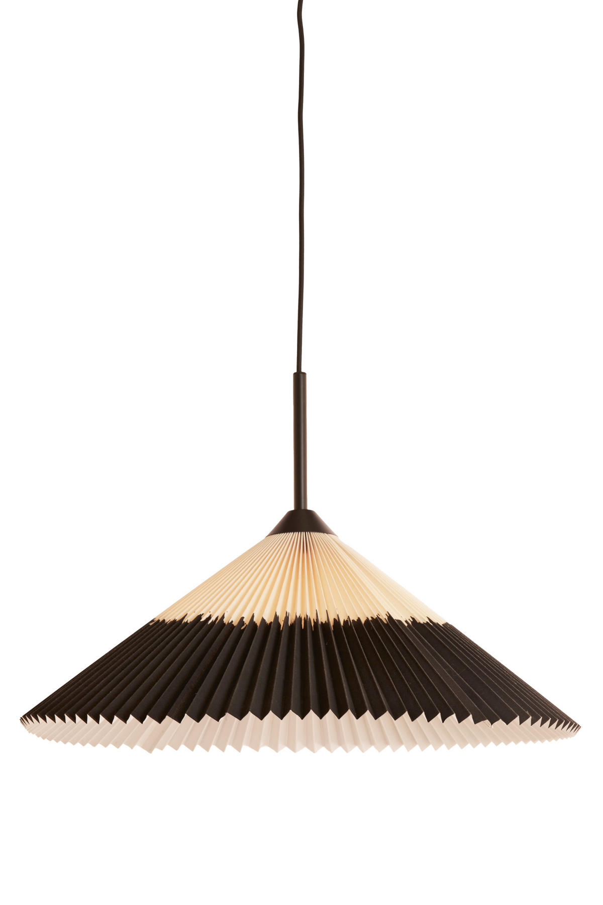 PLEAT - - 60/60/23 cm - Schwarz, Textil (60/60/23cm) - Light & Living