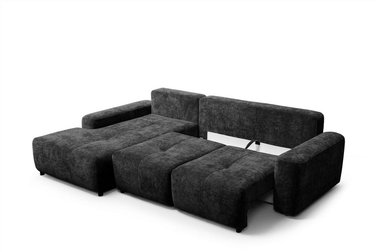 ECKSOFA Argos In Vibe - Schwarz, Holzwerkstoff/Textil (170/267cm) - Fun Möbel