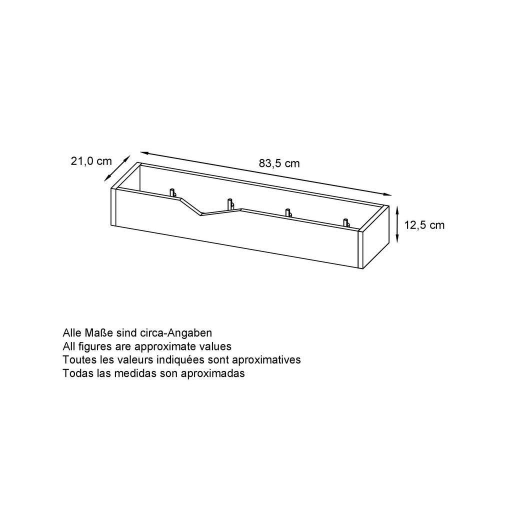 Thumbnail - Vladon Garderobenpaneel, Anthrazit, Holzwerkstoff, 83.5x12.5x21 cm, Garderobe, Garderobenpaneele, Garderobenpaneele