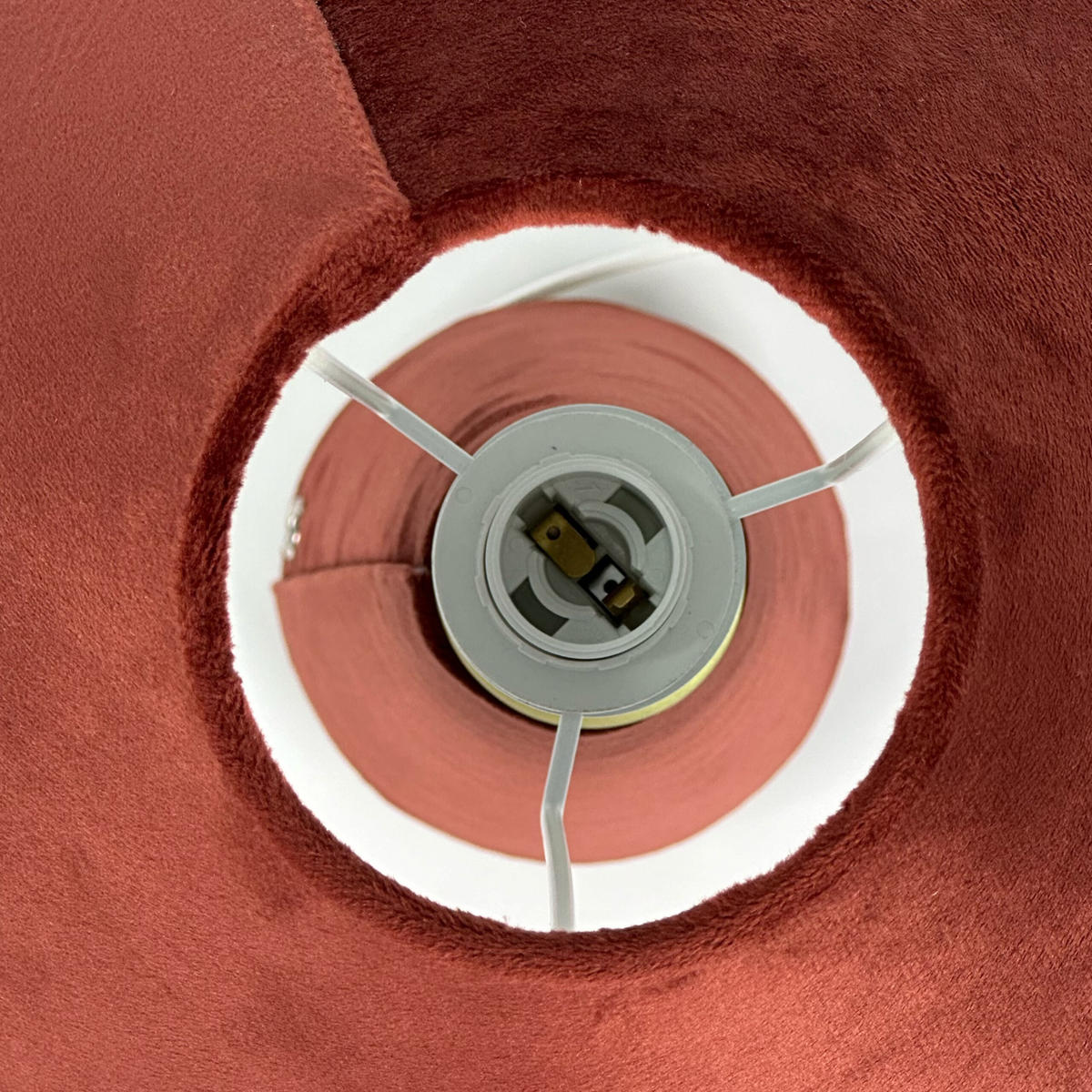 TISCHLAMPE - Rosa, Textil/Metall (30/30/47cm) - Relaxdays