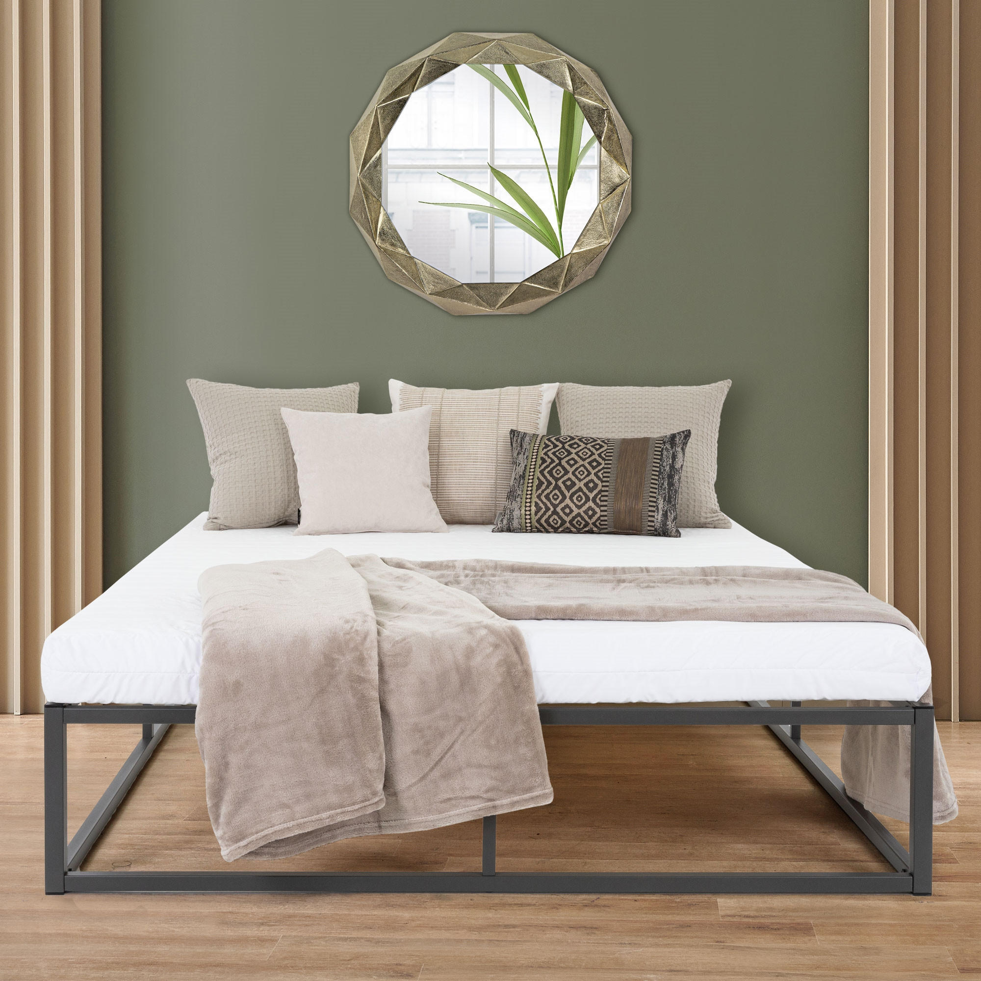 METALLBETT 200/140 cm - Anthrazit, Metall (140/200cm) - ML-DESIGN
