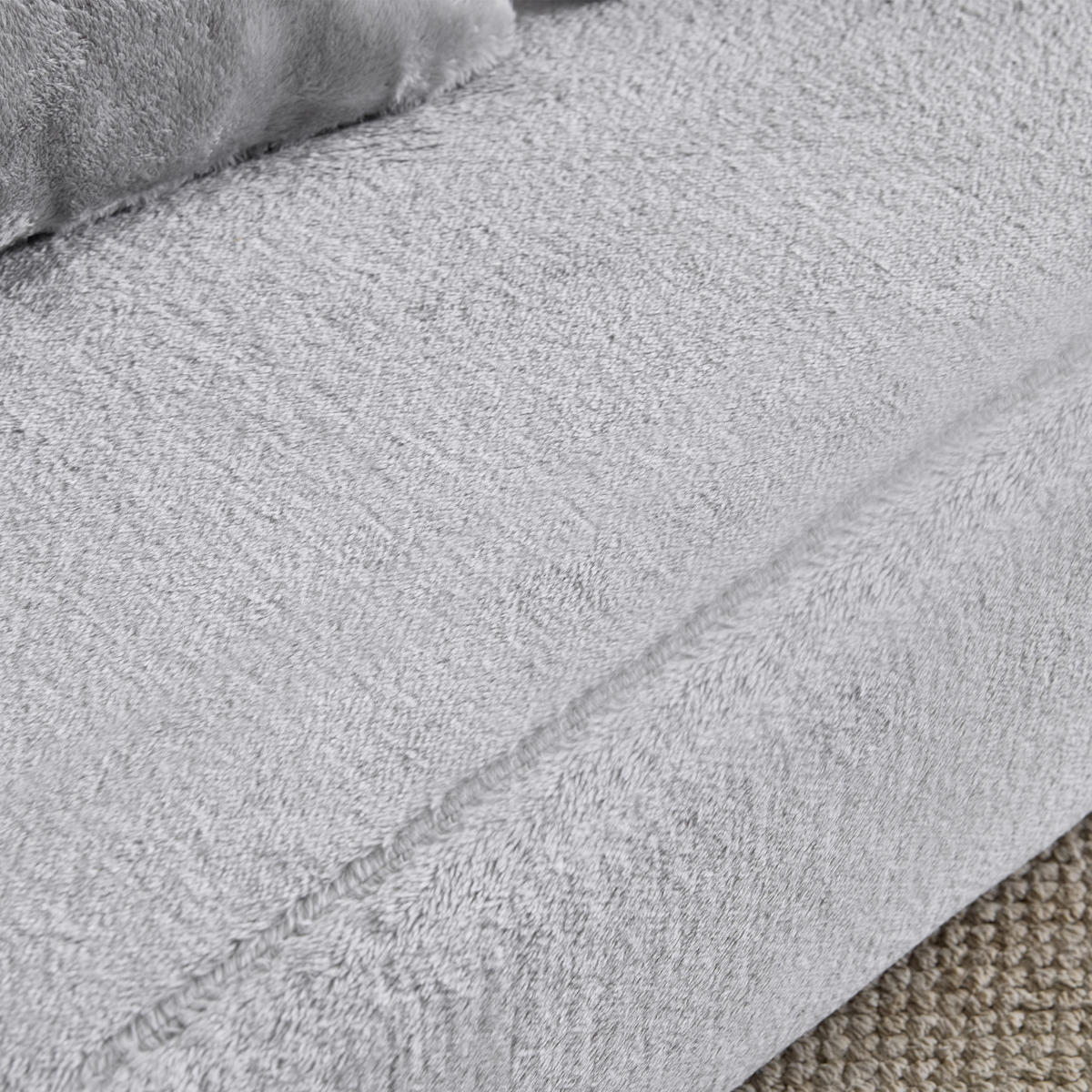 SCHLAFSOFA DE-34992 2-in-1 klappbar Hellgrau - Hellgrau, Textil (52/48/190cm) - ComfortXL