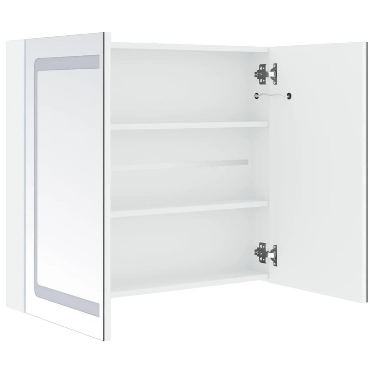 SPIEGELSCHRANK Cornwell 68/12.2/80 cm - Weiß, Holzwerkstoff (12.2/80/68cm) - Nettlife