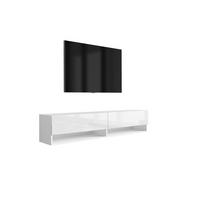 TV-LOWBOARD 170 cm Mattweiß / Hochglanzweiß, 170 × 32 × 34 cm - Weiß, Holzwerkstoff (170/33.6/32cm) - 3XE LIVING