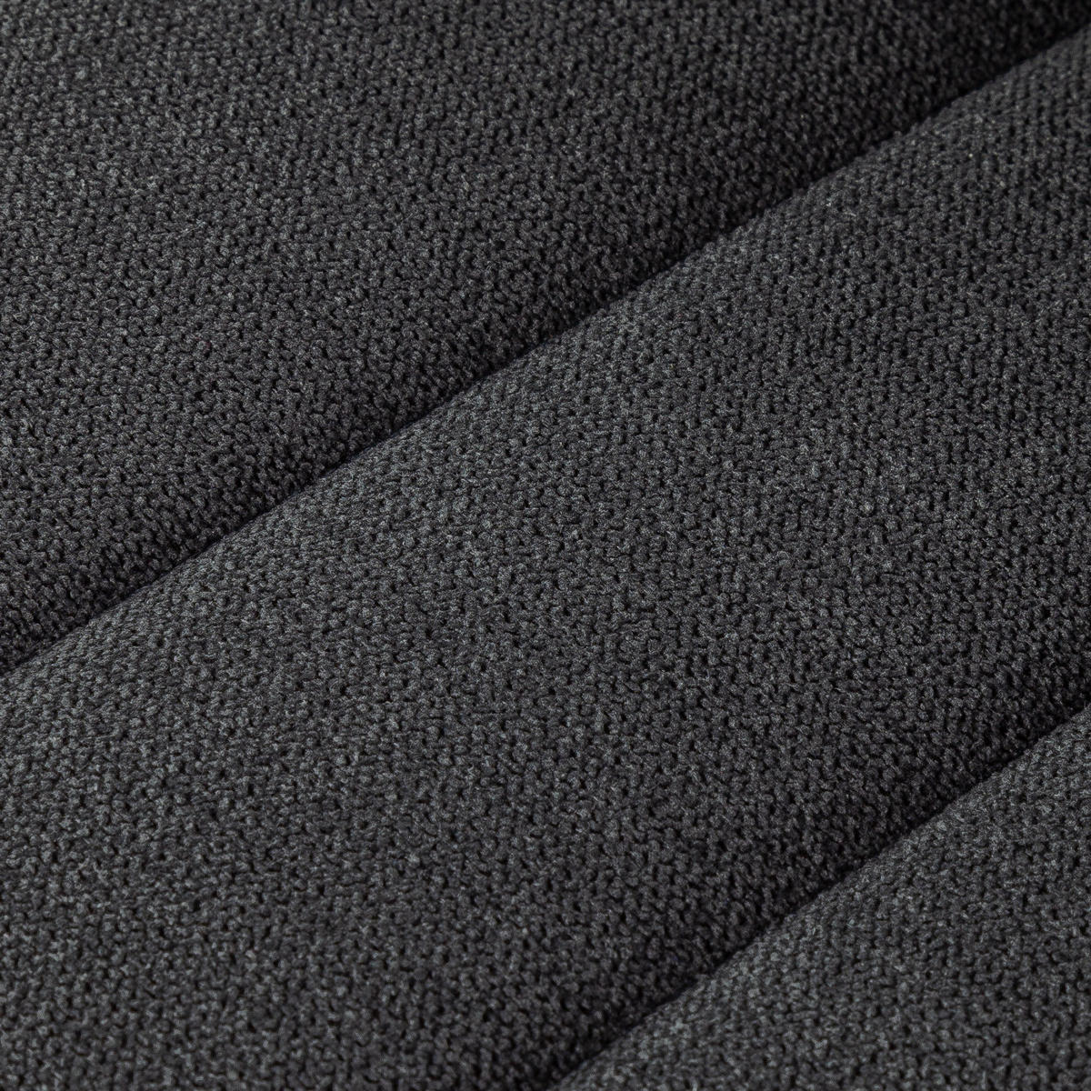 STUHL GARDA Stoffbezug Metallbeine 4er Set Anthrazit - Anthrazit, Textil/Metall (45/90/44cm) - Albatros