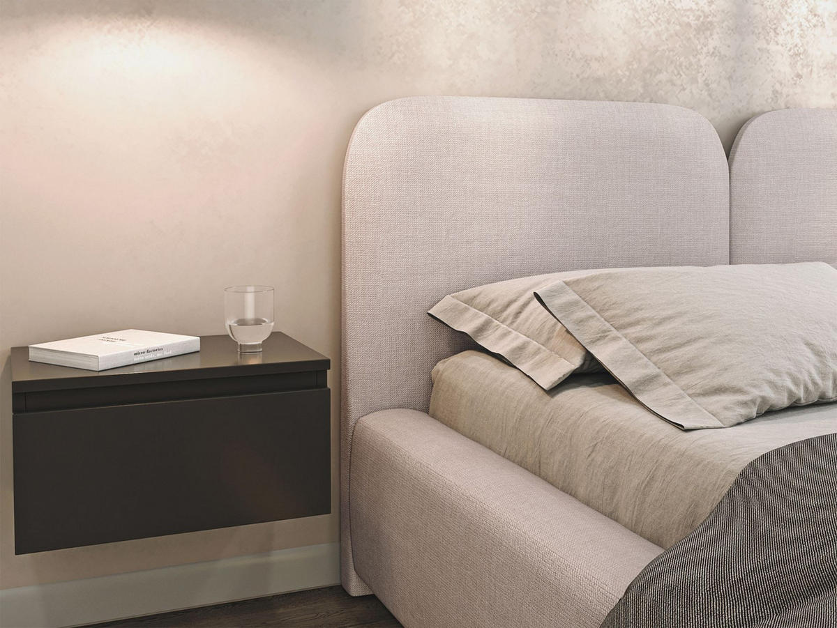 POLSTERBETT Comoves 160x200 Hellbeige mit Chenillebezug - Ecru, Textil (160/200cm) - Selsey