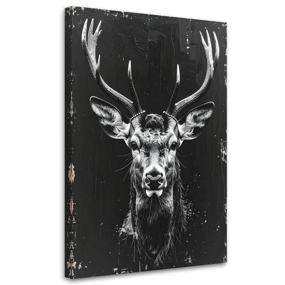 LEINWANDBILD Tiere 80x120cm - Schwarz, Textil (80/120cm) - Feeby