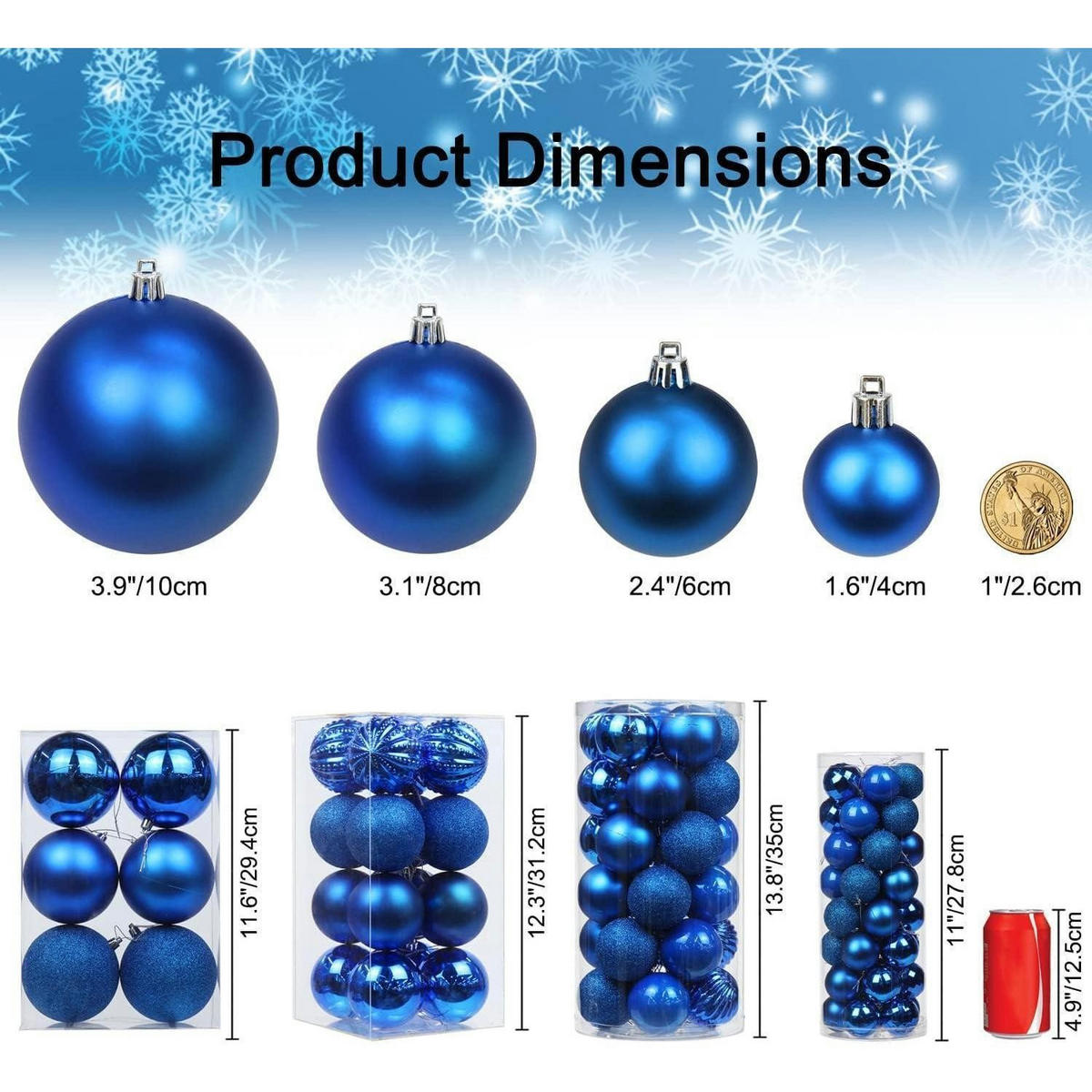 WEIHNACHTSKUGELN 25 Stück Blau 6 cm - Blau, Kunststoff (6/6/6cm)