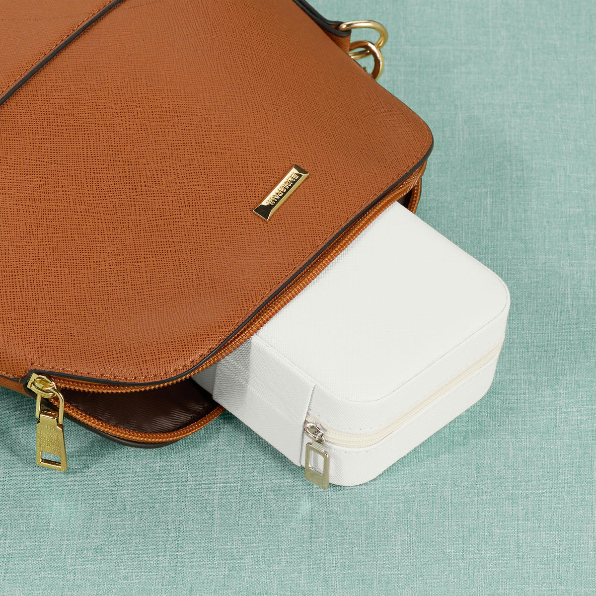 SCHMUCKKÄSTCHEN - Weiß, Holzwerkstoff/Kunststoff (10/5/10cm) - Relaxdays