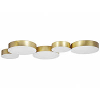 DECKENLEUCHTE Luga 20/54/3 cm - Goldfarben, Metall (20/54/3cm) - Beliani