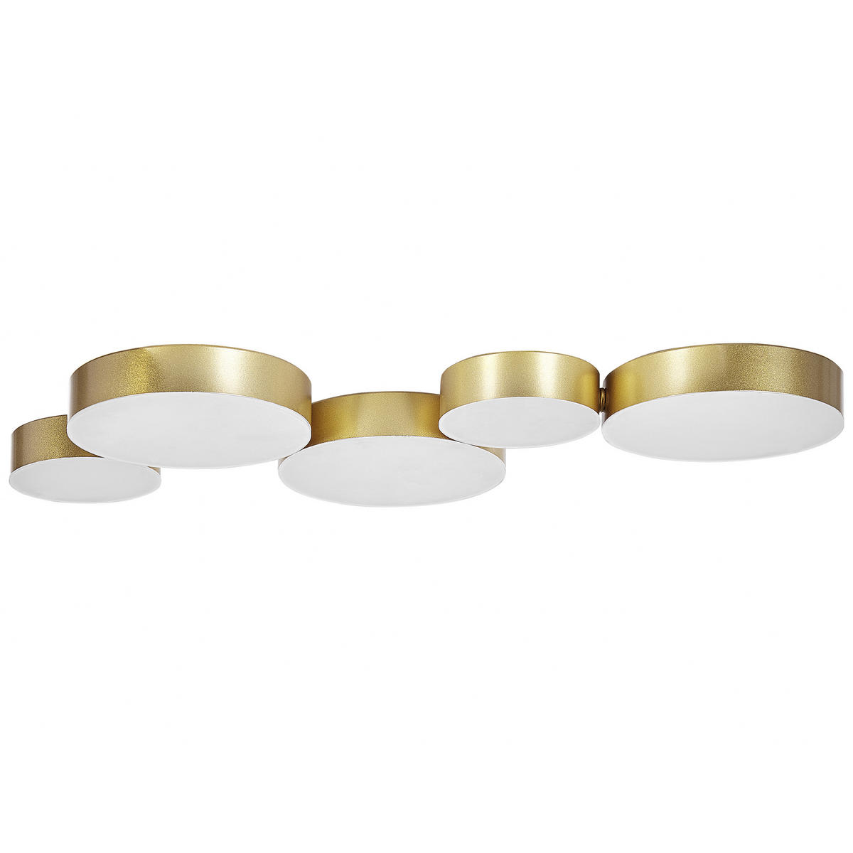 DECKENLEUCHTE Luga 20/54/3 cm - Goldfarben, Metall (20/54/3cm) - Beliani