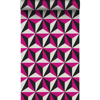 TAPETE 3D-Muster 53 cm x 10.05 m - Pink, Papier (53/1000cm) - Origin Wallcoverings