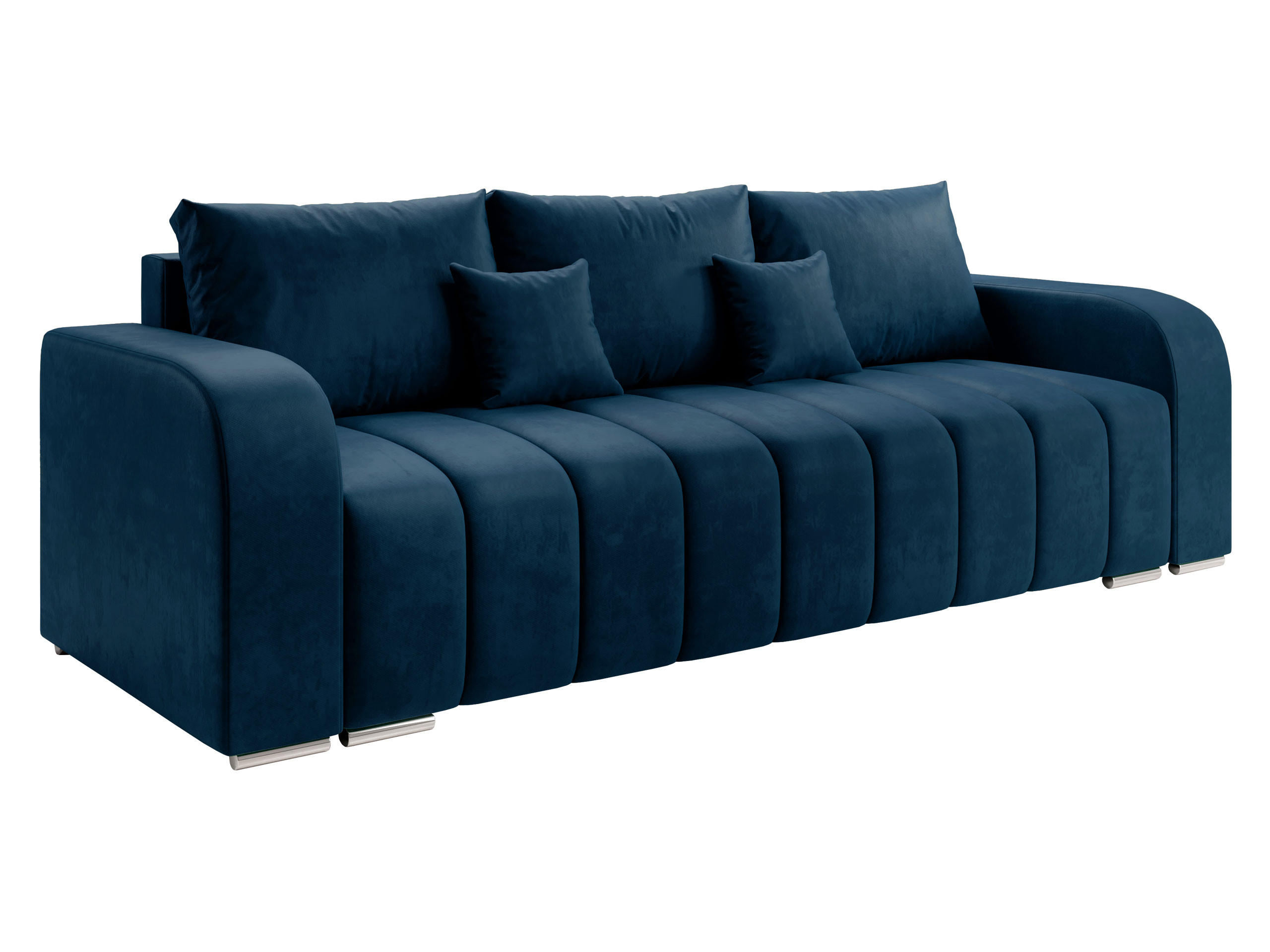Mirjan24 Schlafsofa Blau 244x86x90 cm