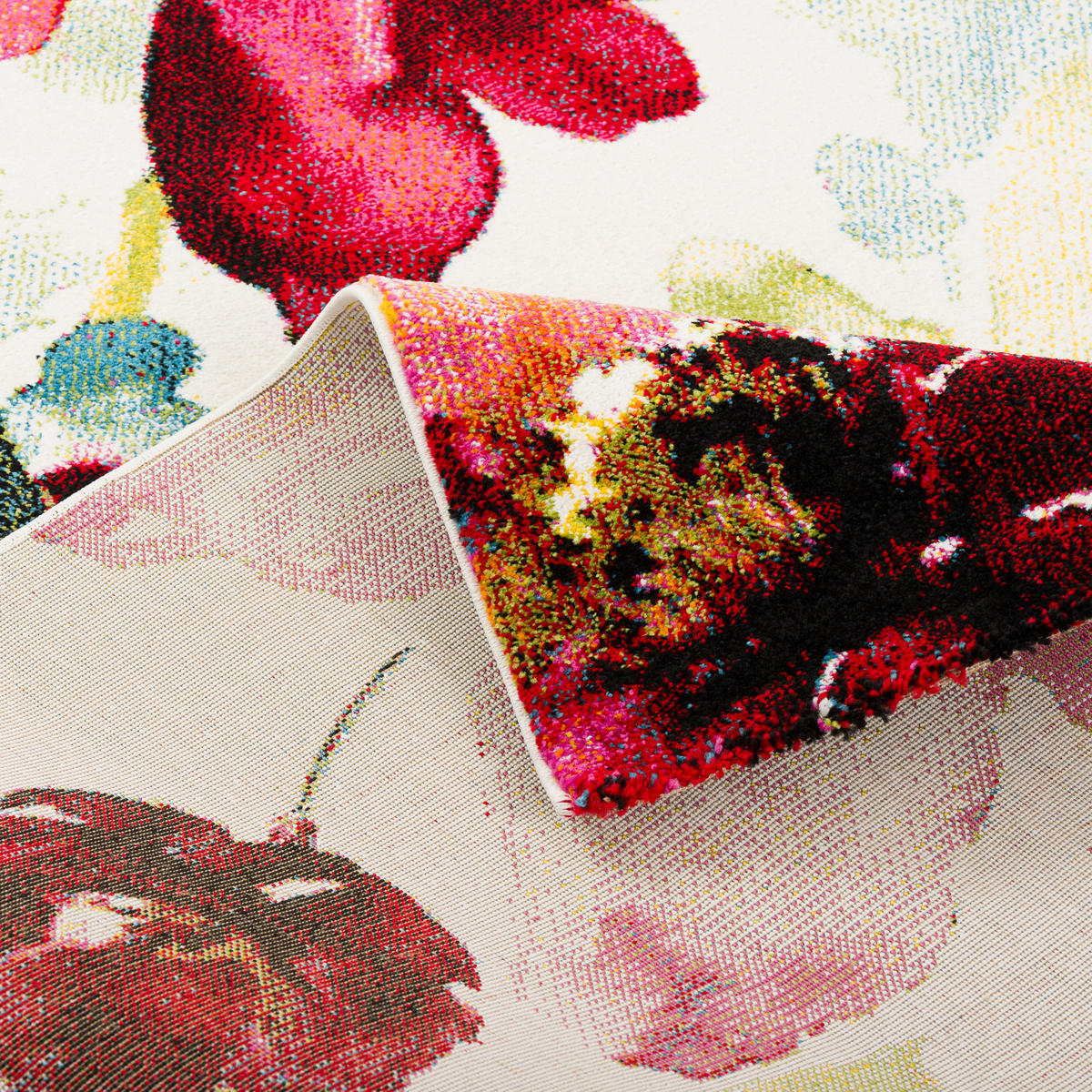 DESIGNER TEPPICH BRILLIANT BLUMEN - Multicolor, Textil (160/230cm) - Pergamon