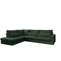 ECKSOFA Thora - Grün, Holzwerkstoff/Textil (315/245cm) - Fun Möbel