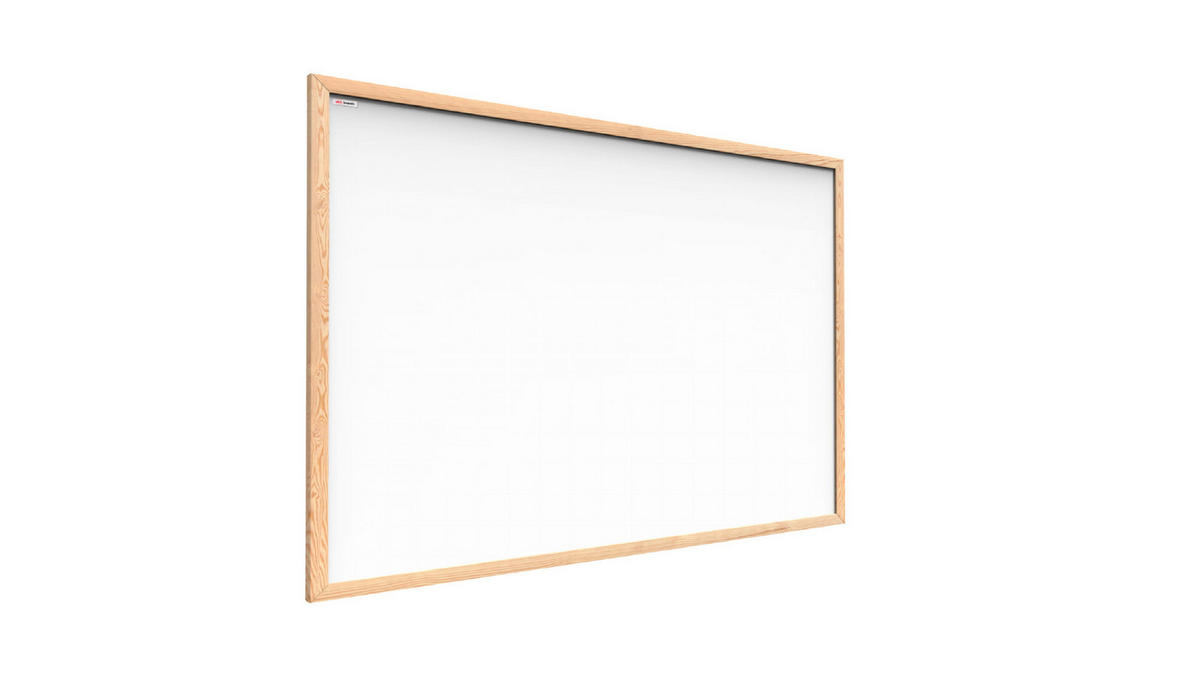 WHITEBOARD Magnetisch mit Naturholzrahmen 120x90cm - Weiß, Metall (120/90/1.5cm) - ALLboards