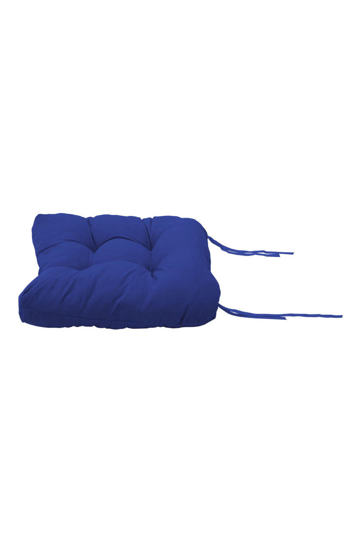 SITZKISSEN-SET 2-tlg. aus Polyester PP-Baumwolle in Marineblau für Outdoor-Liegen Kombinierfreudiges Design 43 x 53 cm - Blau, Textil (43/72/53cm) - Livingandhome