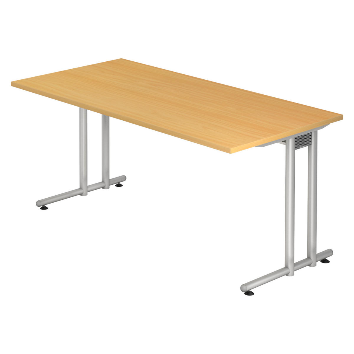 SCHREIBTISCH Serie-N 80/160/72 cm in Buchefarben - Buchefarben, Holzwerkstoff (80/160/72cm) - bümö