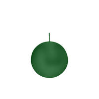 KUGELKERZEN Dunkelgrün Ø 80 mm, 6 Stück - Dunkelgrün, Paraffin (8/8/8cm) - Wiedemann Kerzen