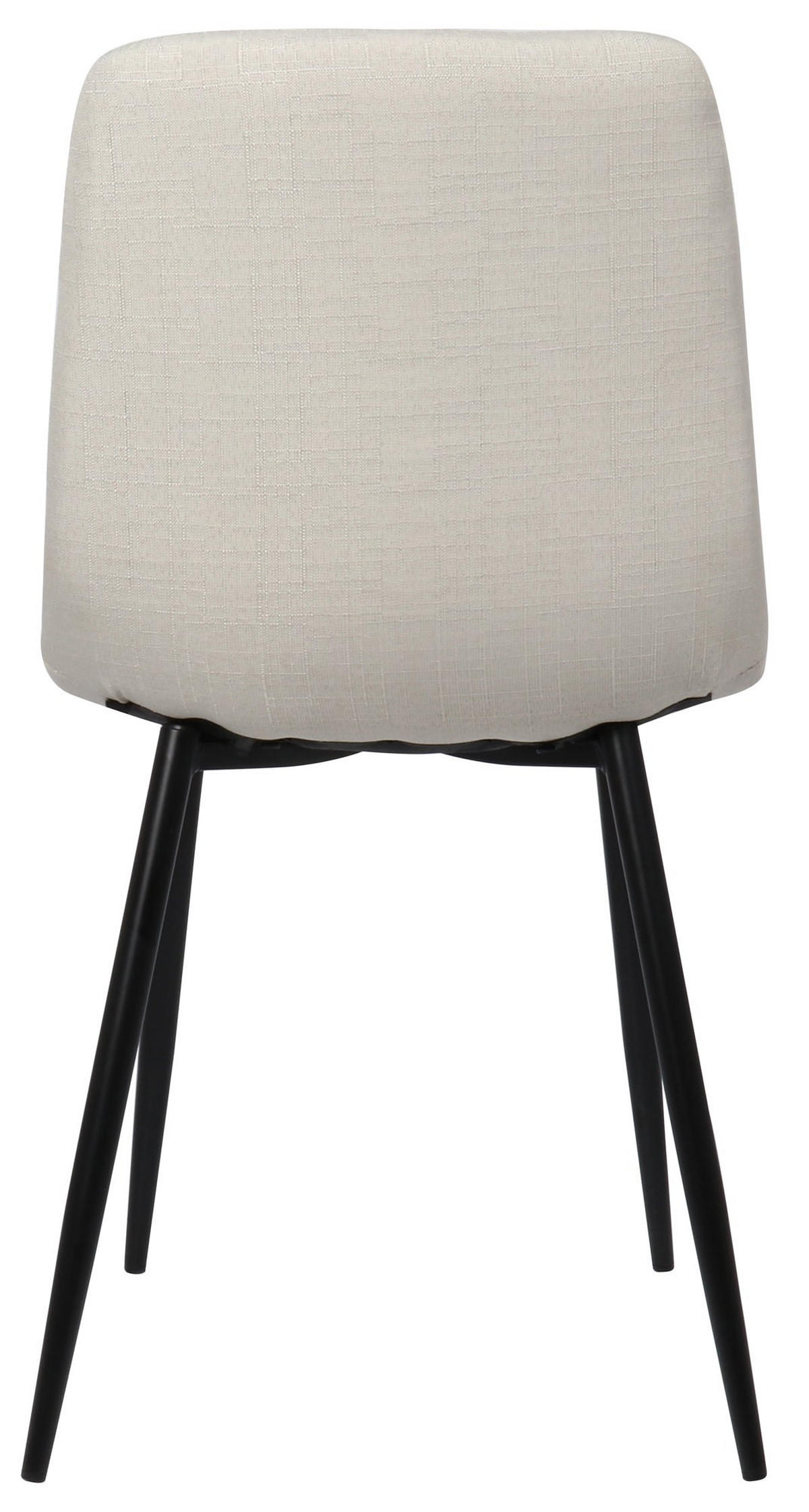 STÜHLE 4er-Set LENZ Stoff 88x45x53 cm creme Metall - Creme, Metall (45/88/53cm) - DELUKE