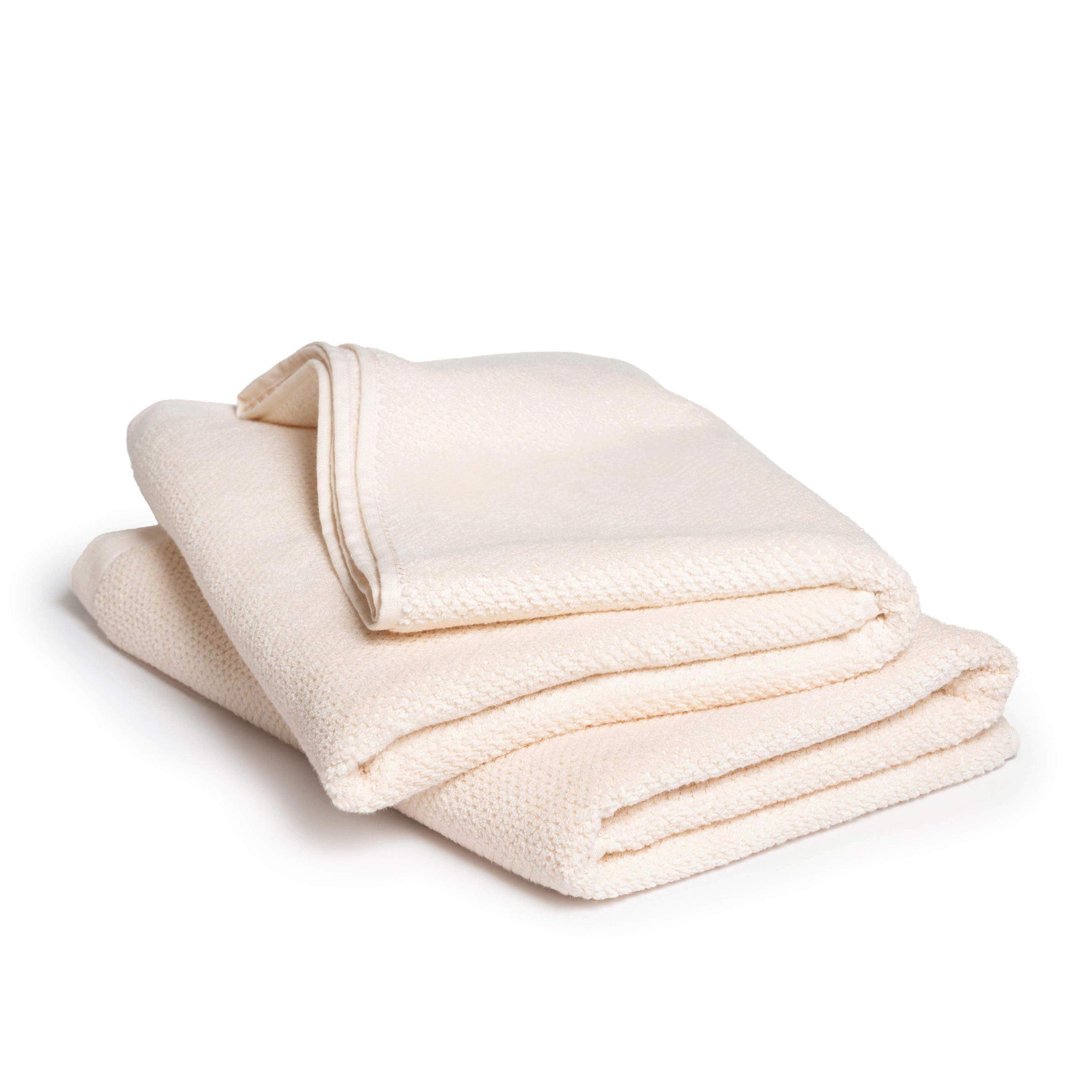 DUSCHTUCH 2er Set Spa Creme - Creme, Textil (70/140cm) - Herzbach Home