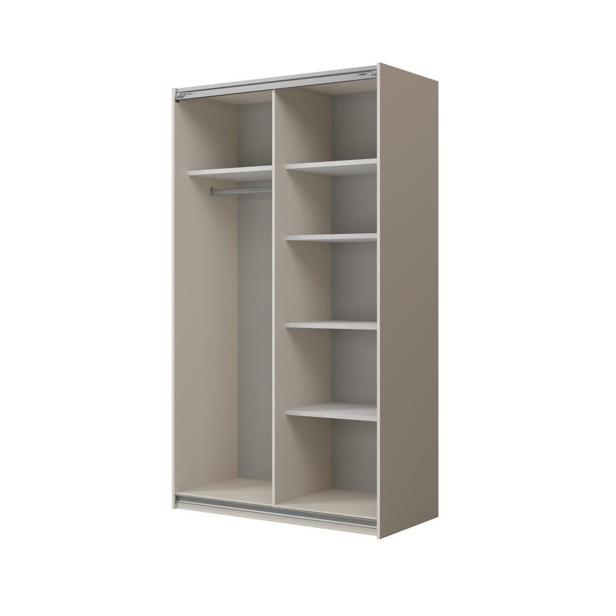 SCHWEBETÜRENSCHRANK LUBERO 120/210/60 cm 3-türig Kaschmir - Kaschmir, Holzwerkstoff (120/210/60cm) - MASSENO