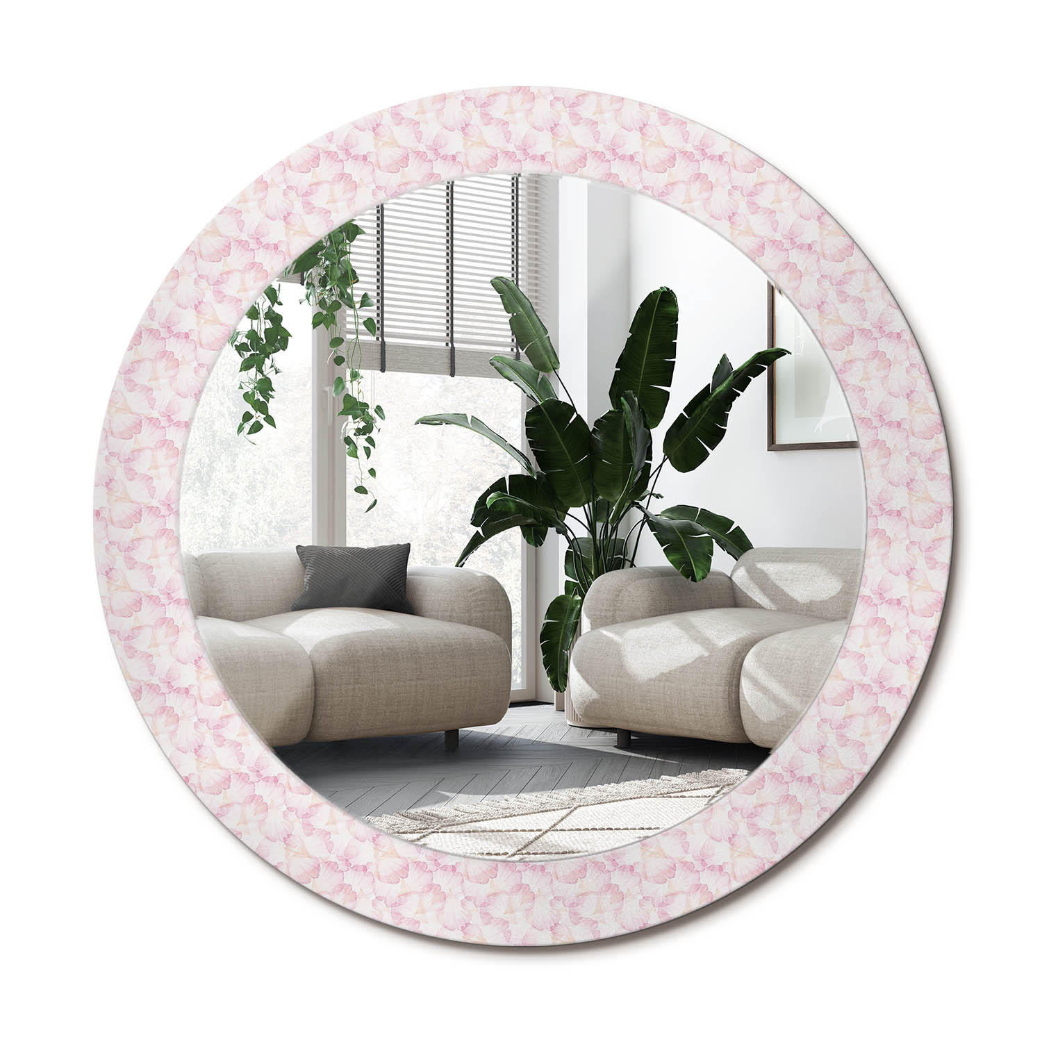 Wallfluent Spiegel Pink 70x70x0.4 cm