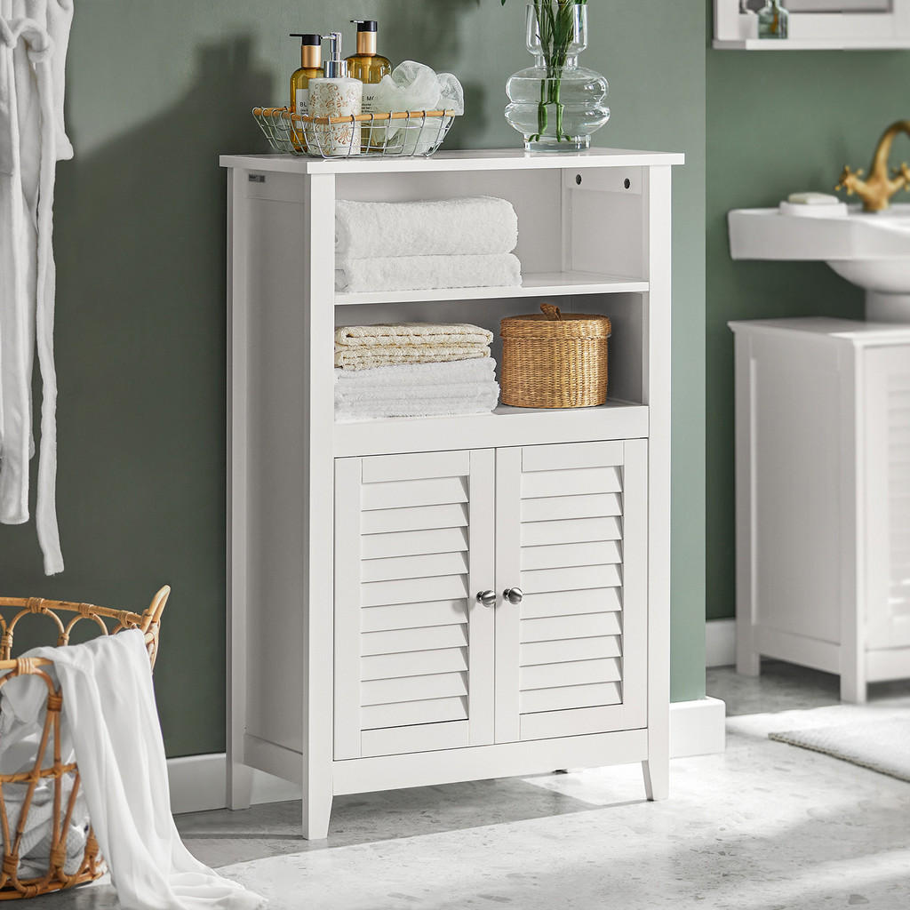 Thumbnail - SoBuy Badschrank, Weiß, Holzwerkstoff, 60x90x26 cm, Badezimmer, Badezimmerschränke, Midischränke