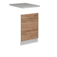 FRONTBLENDE R-Line Goldkraft Eiche 45 cm AP Marmor - Honigeiche/Eiche Wotan, Holzwerkstoff (45/57.2/1.6cm) - Vicco