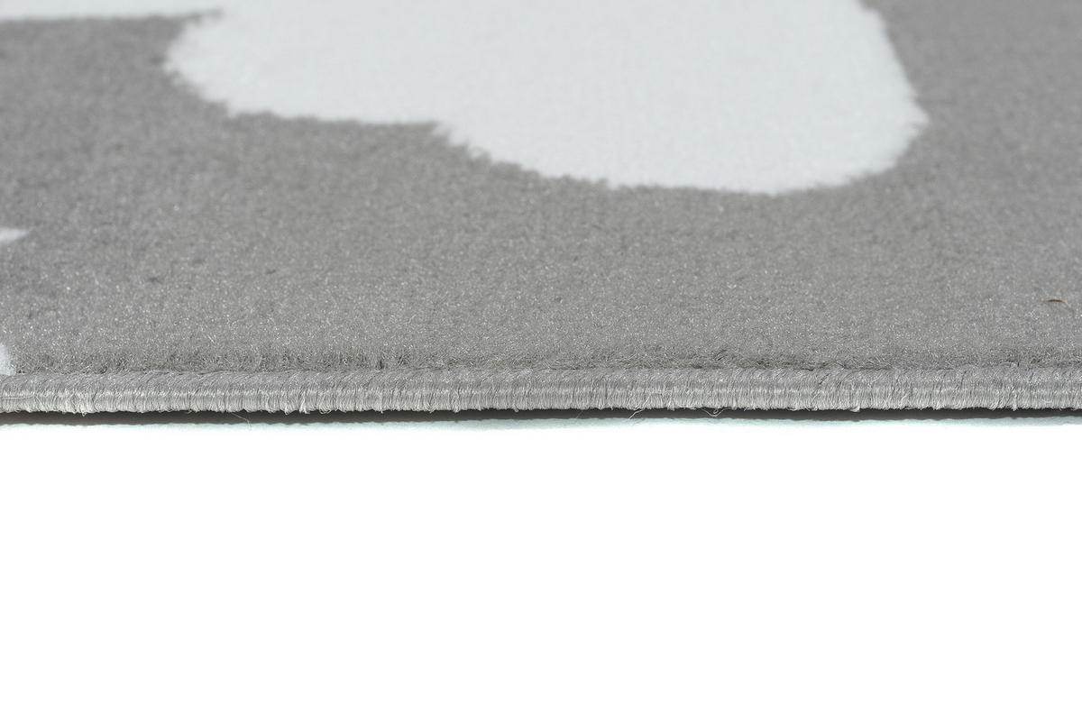 TEPPICH LUXURY Grau Schmetterlinge Design 180/250 cm - Grau, Textil (180/250cm) - Tapiso