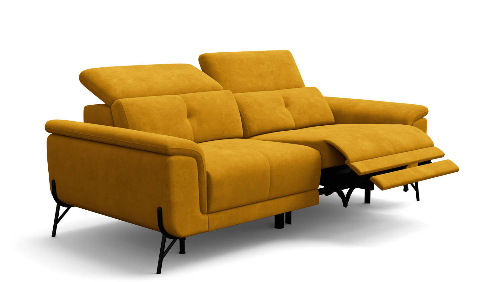 Wozimo Sofa Gelb 204x80x108 cm