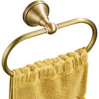 HANDTUCHSTANGE , Ovaler Handtuchring - Gelb, Metall (10/7.2/21cm) - BELZ