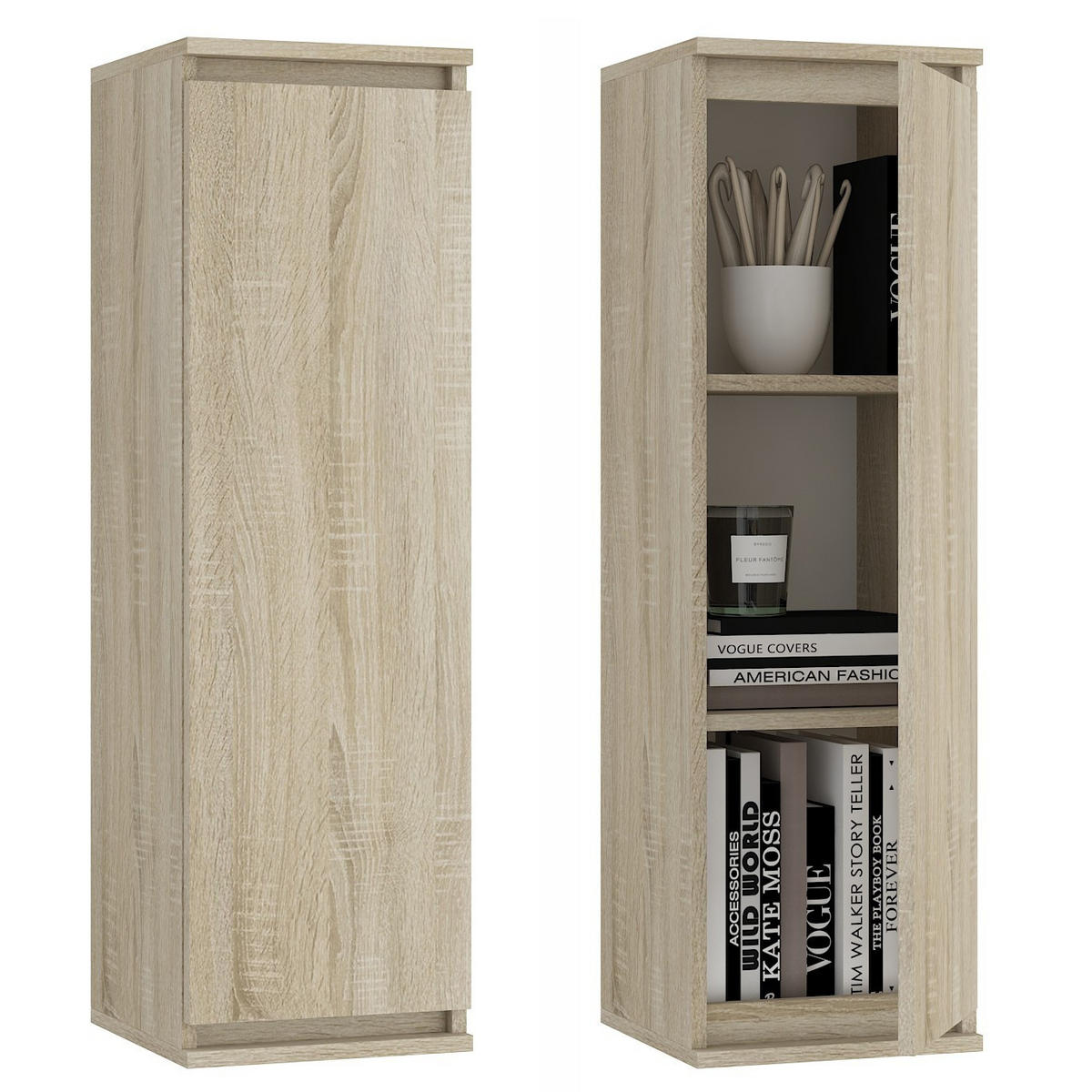 TV-ELEMENT SET Sonoma Eiche 240x40x140 cm - Sonoma Eiche, Holzwerkstoff (240/140/40cm) - Akord