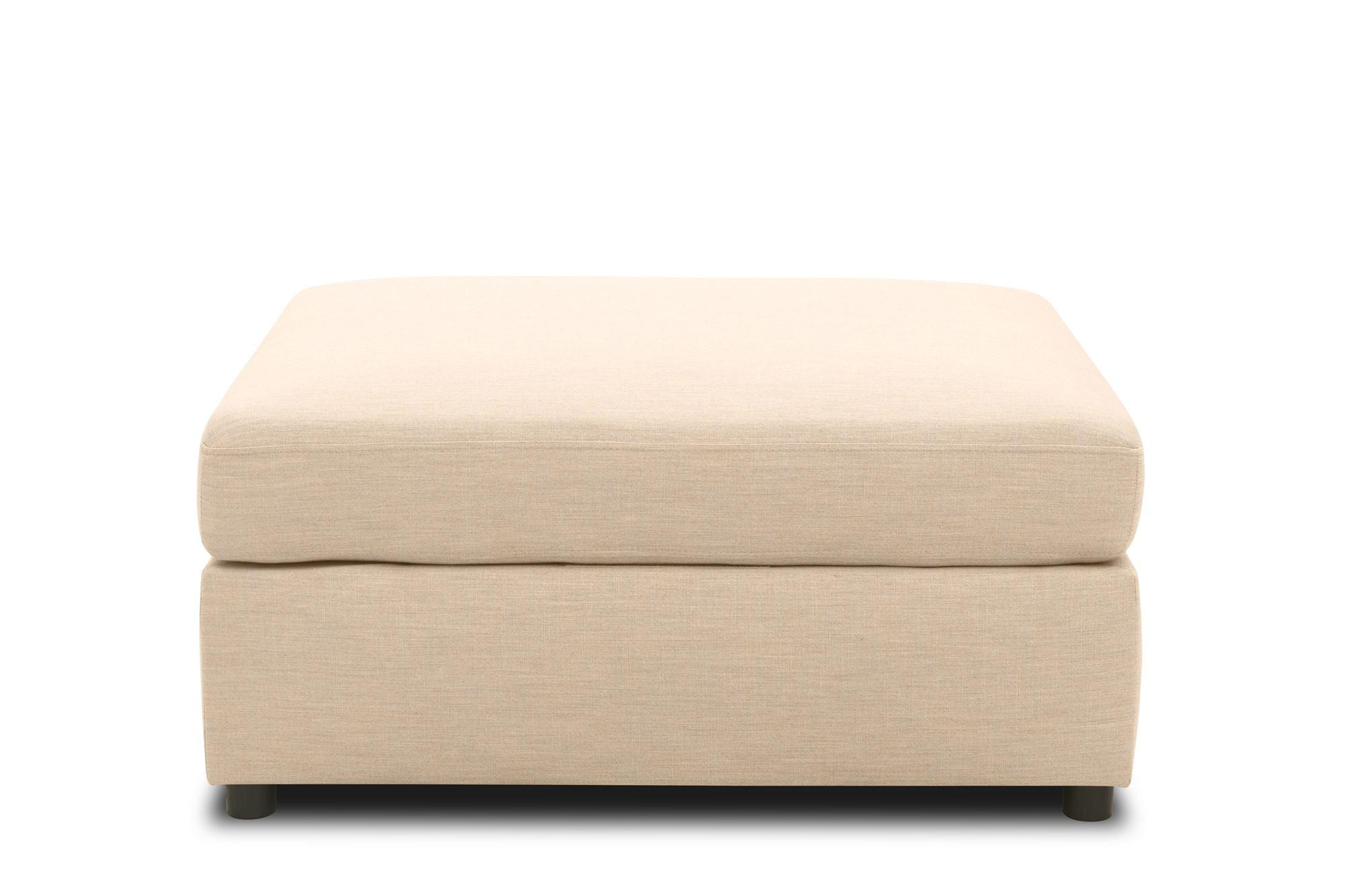 GARTENLOUNGE-HOCKER Bozhana 96x44x78 mit Outdoorbezug in beige - Beige, Kunststoff (96/44/78cm) - 58aufmkessel