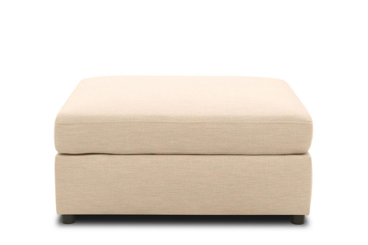 GARTENLOUNGE-HOCKER Bozhana 96x44x78 mit Outdoorbezug in beige - Beige, Kunststoff (96/44/78cm) - 58aufmkessel