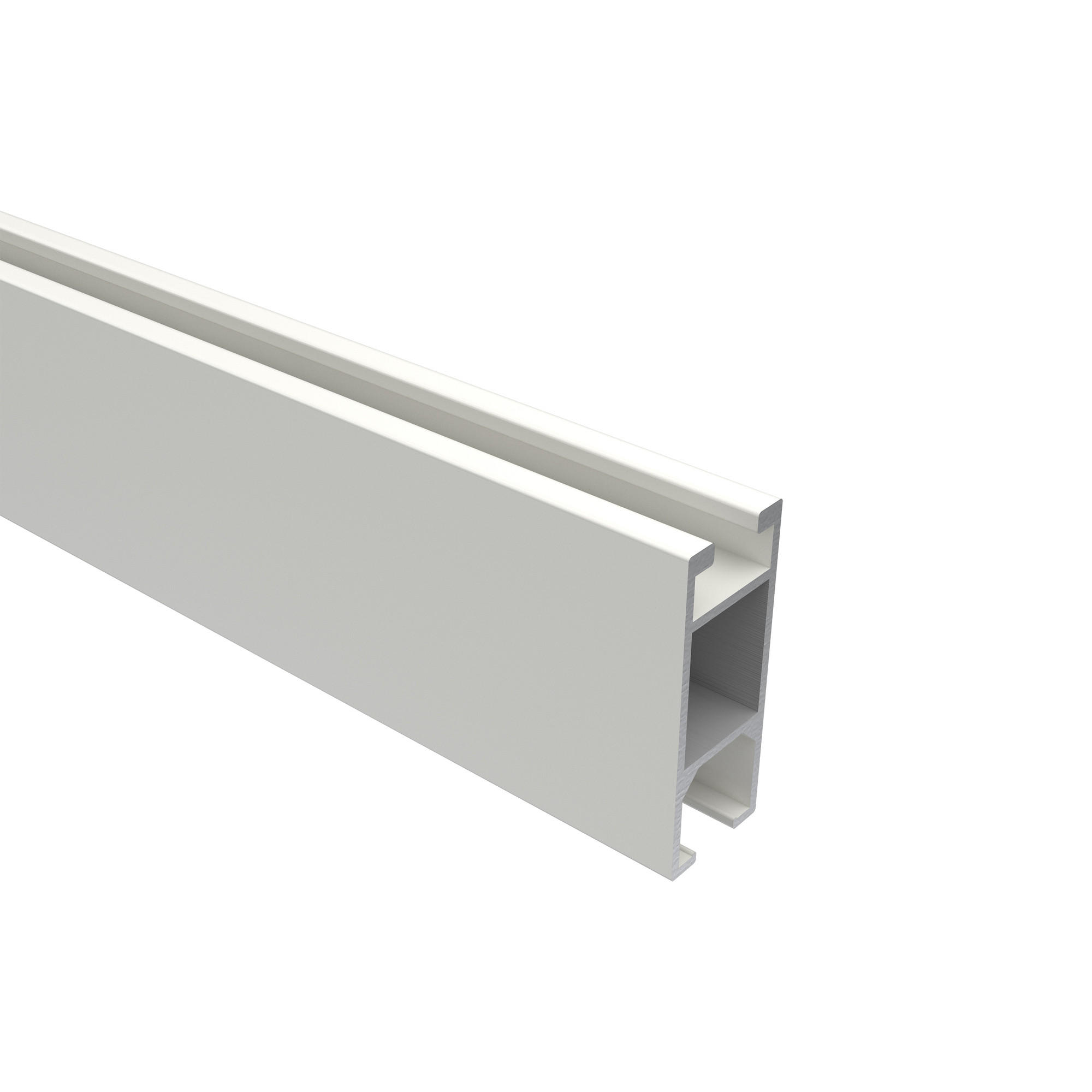 INNENLAUFPROFIL 100 cm, 14x35 mm Weiß - Weiß, Metall (100cm) - INTERDECO