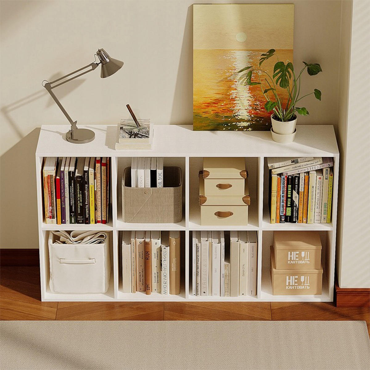 BÜCHERSCHRANK, weiß 130/70/30 cm - Weiß, Holzwerkstoff (30/70/130cm)