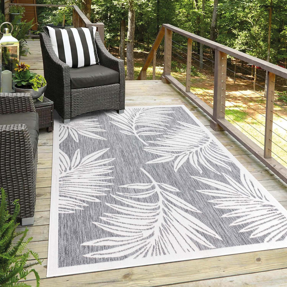 OUTDOOR-TEPPICH Sun 468 Grau 200x290 cm - Grau, Textil (200/290cm) - carpet city