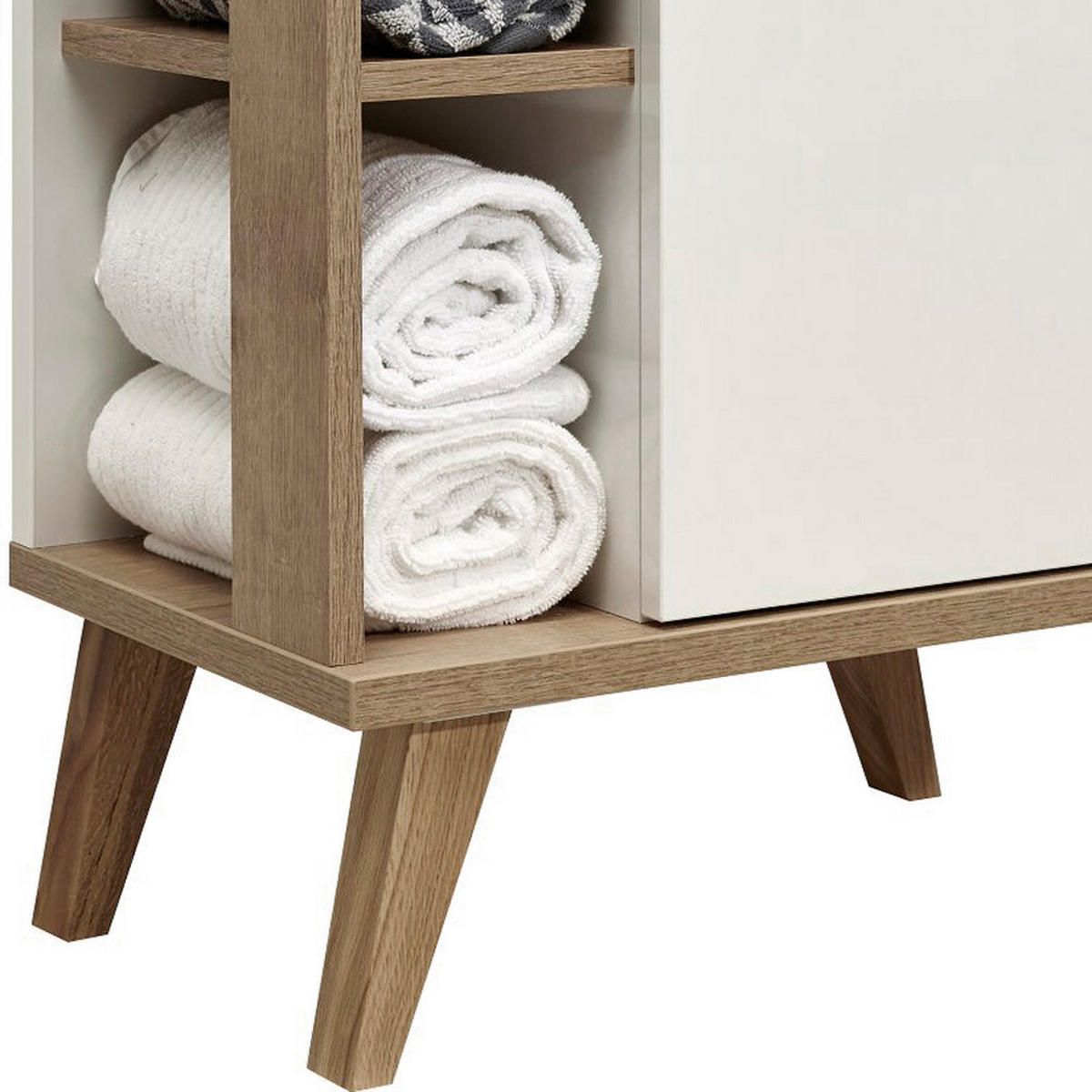 WASCHTISCH Malanje-66 - Weiß, Holzwerkstoff (101/90/46cm) - Lomado