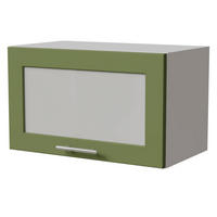 KLAPPHÄNGESCHRANK Brerra W4BS/60 Weiß / RAL 6025 farngrün Matt 60 / 32,5 / 36cm - Weiß/Grün, Holz/Holzwerkstoff (60/36/32.5cm) - Feldmann-Wohnen